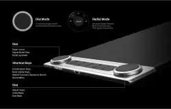 Графичен дисплей таблет HUION Inspiroy Dial 2, 5080 LPI, Черен