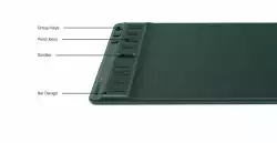 Графичен таблет HUION Inspiroy 2 M, 5080 LPI, Зелен