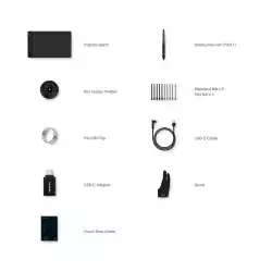 Графичен таблет HUION Inspiroy Giano, 5080 LPI, Черен