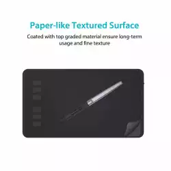 Графичен таблет HUION Inspiroy H640P, USB, Черен