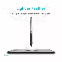 Графичен таблет HUION Inspiroy H640P, USB, Черен