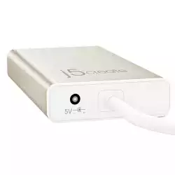 Хъб 3-портов J5create JCH471, USB-C 3.1, USB-A 3.0, Gigabit Ethernet