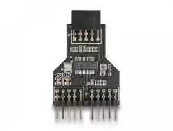 Хъб Delock USB 2.0 9-Pin женско към Две 9-Pin мъжко                          