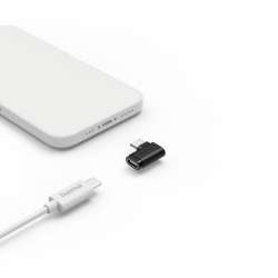 HAMA Адаптер 90°C USB-C, USB 3.2 Gen2, 10 Gbit/s, 5 A, 240 W, комплект от 2