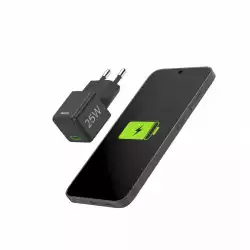 HAMA Бързо мини зарядно 220V, USB-C, PD/Qualcomm, 25 W, черен