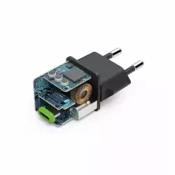 HAMA Бързо мини зарядно 220V, USB-C, PD/Qualcomm, 25 W, черен