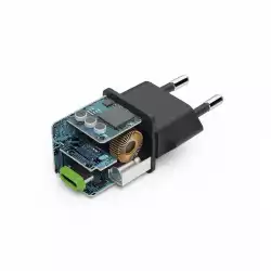 HAMA Бързо мини зарядно 220V, USB-C, PD/Qualcomm, 25 W, черен