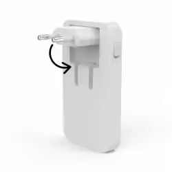 HAMA Бързо мини зарядно, 65W, 2x USB-C, 1x USB-A, PD, плоско, бяло