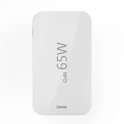 HAMA Бързо мини зарядно, 65W, 2x USB-C, 1x USB-A, PD, плоско, бяло
