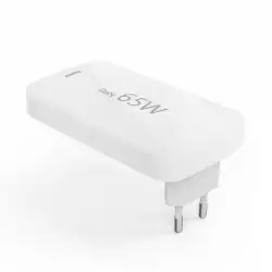 HAMA Бързо мини зарядно, 65W, 2x USB-C, 1x USB-A, PD, плоско, бяло