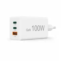 HAMA Бързо зарядно 220V, 100 W GaN, 2x USB-C PD, 1x USB-A QC