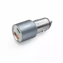HAMA Бързо зарядно за кола, 1x USB-C PD, 1x USB-A QC, 38 W, 201639                          