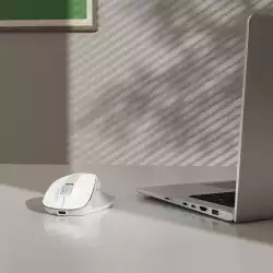 HAMA Безжична оптична мишка WM-500 Recharge, бяла, 6 бут.,800/1200/1600 dpi, безшумна