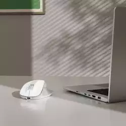 HAMA Безжична оптична мишка WM-500 Recharge, бяла, 6 бут.,800/1200/1600 dpi, безшумна                          