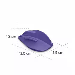 HAMA Безжична оптична мишка WM-500 Recharge, 6 бут.,800/1200/1600 dpi, безшумна, лилаво