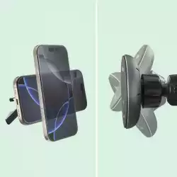 HAMA Безжично зарядно устройство Qi2, 15W, за кола, черно