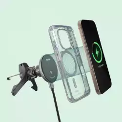 HAMA Безжично зарядно устройство Qi2, 15W, за кола, черно