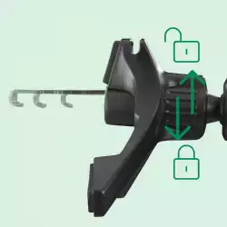 HAMA Безжично зарядно устройство Qi2, 15W, за кола, черно