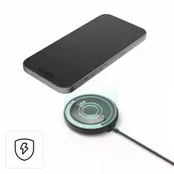 HAMA Безжично зарядно устройство Qi2, 15 W, черно, за Apple