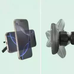 HAMA Безжично зарядно устройство Qi2, 15W, за кола, черно