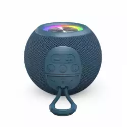 HAMA Блутут колонка "Ball Shape Speaker", 5 светлинни режима, 5W, синя