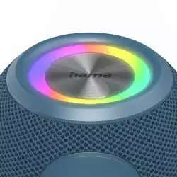 HAMA Блутут колонка "Ball Shape Speaker", 5 светлинни режима, 5W, синя