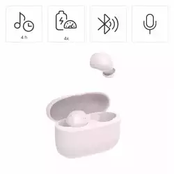 HAMA Блутут слушалки "Freedom Buddy II", True Wireless, Розов