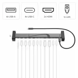 HAMA Докинг станция "Connect2Office Work" USB-C, 12 порта