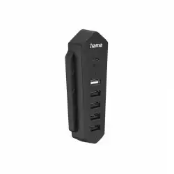 HAMA Хъб за Playstation 5, 6in1 USB, (1x USB-C, 5x USB-A), черно