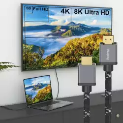 HAMA Кабел Ultra High Speed HDMI - HDMI, 8K, 5.0 м, 48Gbit/s, сертифициран