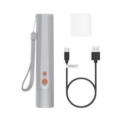 HAMA LED Фенер FL350-C, презареждащ се, алуминиев, 4 режима + SOS