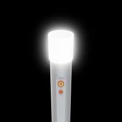 HAMA LED Фенер FL350-C, презареждащ се, алуминиев, 4 режима + SOS