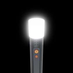 HAMA LED Фенер FLX1200-C, презареждащ се, удароустойчив, алуминиев, 4 режима + SOS