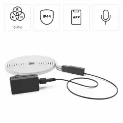 HAMA Неонова LED лента, RGB, WLAN, външна IP44, 176634