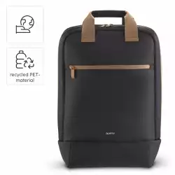 HAMA Раница за лаптоп "Ultra Lightweight", до 41 см (16,2"), черно с кафяво