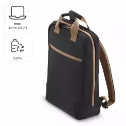 HAMA Раница за лаптоп "Ultra Lightweight", до 41 см (16,2"), черно с кафяво