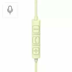 HAMA Слушалки с микрофон "Fun C", USB-C, водач за кабел от едната страна, зелени