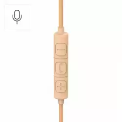 HAMA Слушалки с микрофон "Fun C", USB-C, водач за кабел от едната страна, Оранжев