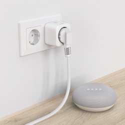HAMA Смарт мини контакт, Wi-Fi, Гласов контрол, 3680 W, Matter
