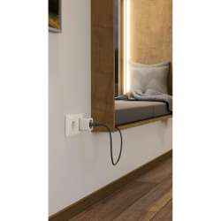 HAMA Смарт мини контакт, Wi-Fi, Гласов контрол, 3680 W, Matter