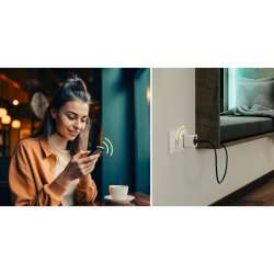 HAMA Смарт мини контакт, Wi-Fi, Гласов контрол, 3680 W, Matter