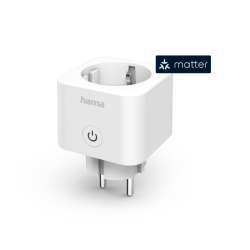 HAMA Смарт мини контакт, Wi-Fi, Гласов контрол, 3680 W, Matter