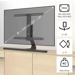 HAMA Стойка за TV Stand "Design" до 165см / 65"/, до 40 кг