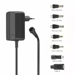 HAMA Универсално захранване, регулируемо, 1000mA, 12W, 223613                          