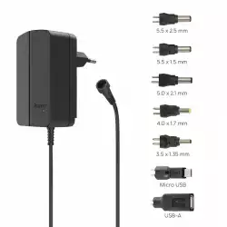 Hama Универсално захранване, регулируемо, 2250mA, 27W, max. 12V, 7 адаптера