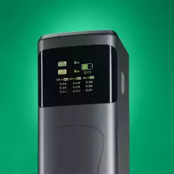 HAMA Външна батерия „High Power“, 200 W, 24000 mAh, 2x USB-C, USB-A, бързо зареждане