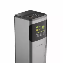 HAMA Външна батерия „High Power“, 200 W, 24000 mAh, 2x USB-C, USB-A, бързо зареждане