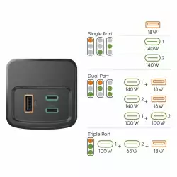 HAMA Външна батерия „High Power“, 200 W, 24000 mAh, 2x USB-C, USB-A, бързо зареждане