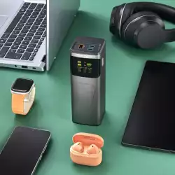 HAMA Външна батерия „High Power“, 200 W, 24000 mAh, 2x USB-C, USB-A, бързо зареждане