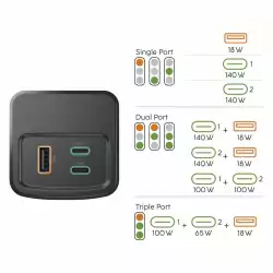 HAMA Външна батерия „High Power“, 200 W, 24000 mAh, 2x USB-C, USB-A, бързо зареждане